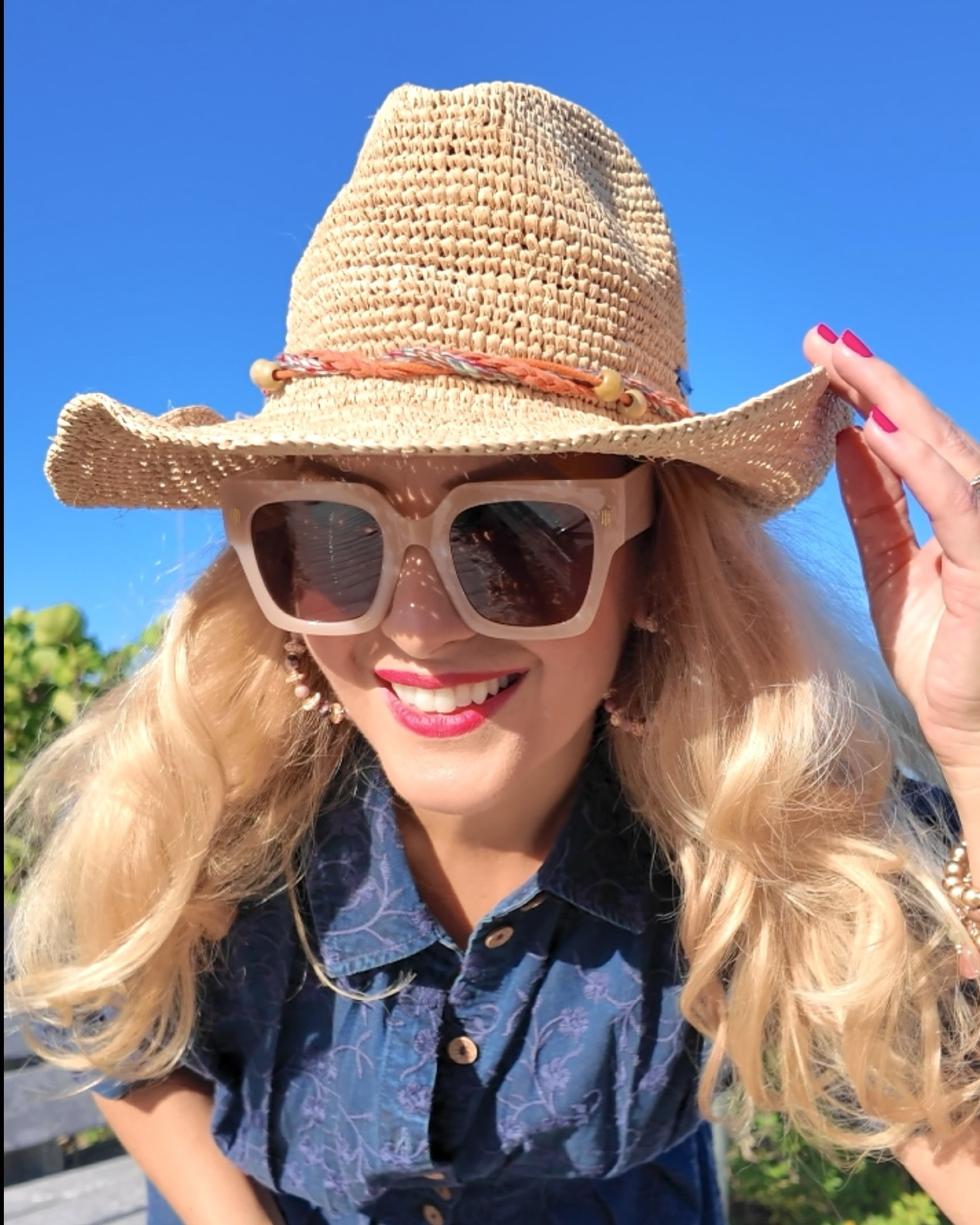 🏝️SOFT SURROUNDINGS SPRING OUTFIT: #ad Packing for a calm getaway? Here’s the dress you need! @soft_surroundings #softsurroundings

👗My embroidered short sleeve midi dress flatterers with front and back tucks that define your waist. Love the tonal embroidery and beautiful floral pattern. You can wear this meeting friends for a lunch date, a beach getaway or everyday wear. Effortless style + versatility + breathable fabric = The dress you need!

🫶🏻Truly looks like a sophisticated denim dress. Buttons down the front, has side pockets and so soft! I’m wearing a medium and it fits true to size. Available in XS-3X. Color: Embroidered medium wash.

👒When heading out to the beach, don’t forget to pick up my Catalina Cowboy hat! This raffia hat features a colorful braided faux suede hatband and has an interior adjustable sweatband that makes it comfy. Also love the shapeable three inch brim to offer extra sun protection. 

🙌🏼In addition to my hat, I’m wearing a set of five bracelets with matching earrings. The genuine rhodonite beads in pinks, golds and earth tones look fantastic for spring and summer.

👡You can’t forget about these insanely comfortable textured sandals. Obsessed! This golden leather sandal has a soft shimmer and glow. Elevated and chic. You’ll be reaching for these all spring and summer long. I walked around all day and my feet felt great. Order your normal size. These are fantastic!

👉🏼Follow my shop @jtstjtst11 on the @shop.LTK app to shop this post and get my exclusive app-only content!

#liketkit 
@shop.ltk



#LTKTravel #LTKSwim