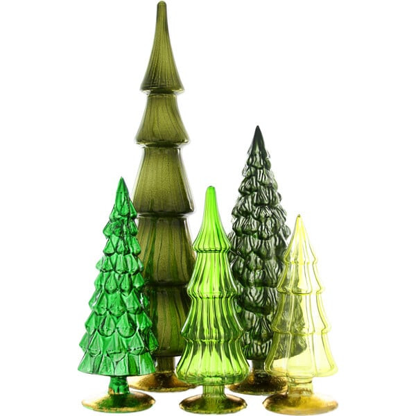 Hue Tree Set of 5, Green | Maisonette