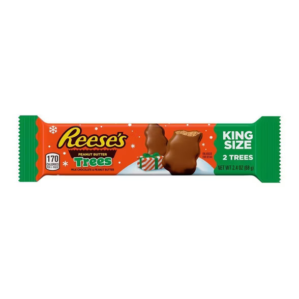 Reese's Holiday Peanut Butter Tree King Size - 2.4oz | Target