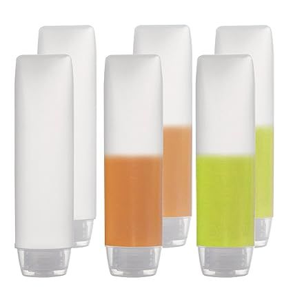 OTO 6 Pack Travel Size Plastic Squeeze Bottles for Liquids, 30ml/1 Fl. Oz TSA Approved Makeup Toi... | Amazon (US)