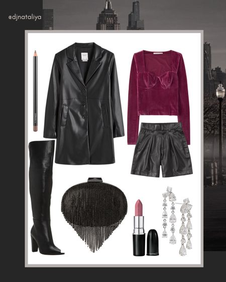 Fall outfits 2022 
Going out outfit 
Velvet top
Black boots
Leather shorts


#LTKHoliday #LTKshoecrush #LTKSeasonal