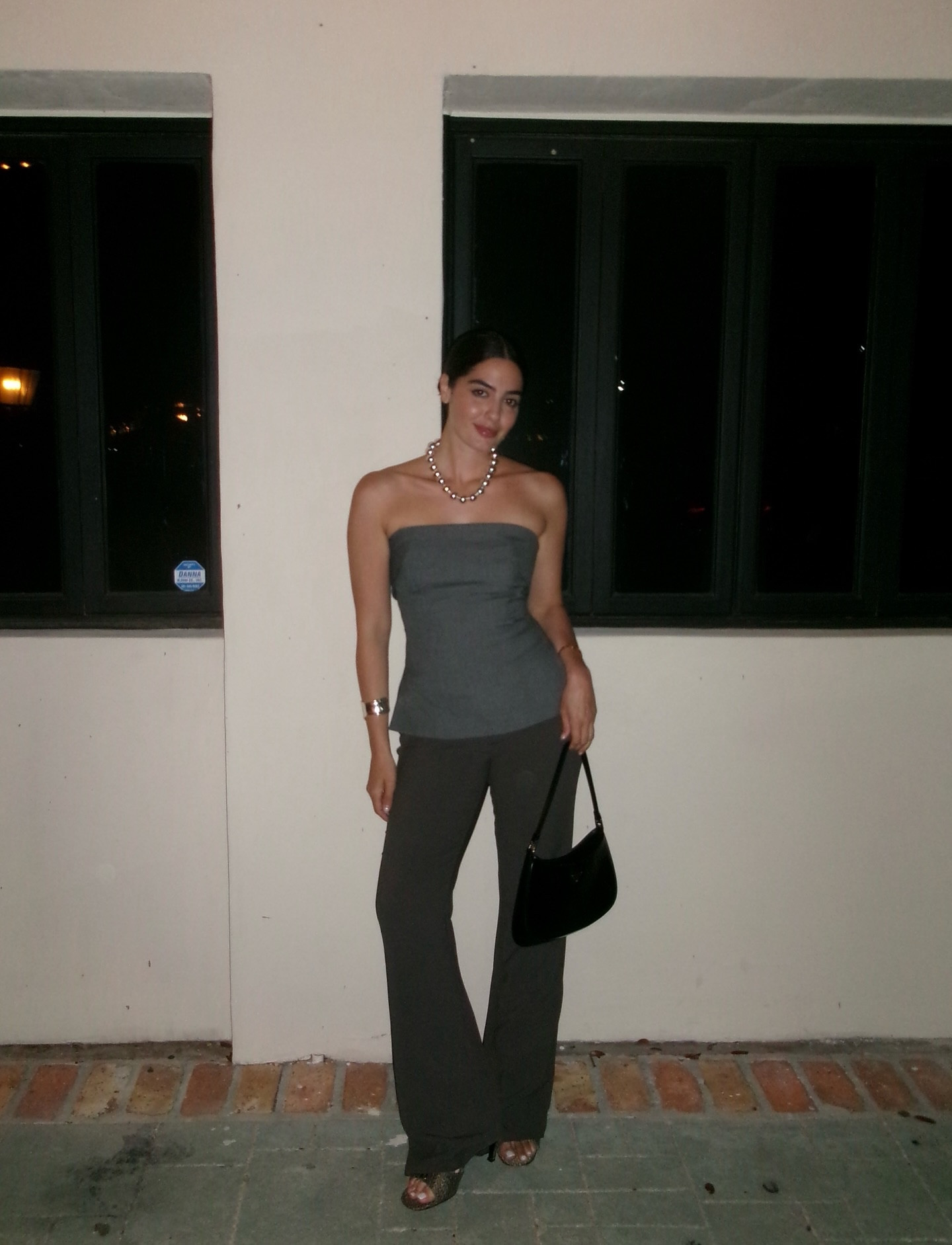 Channeling the 90s in grey and silver