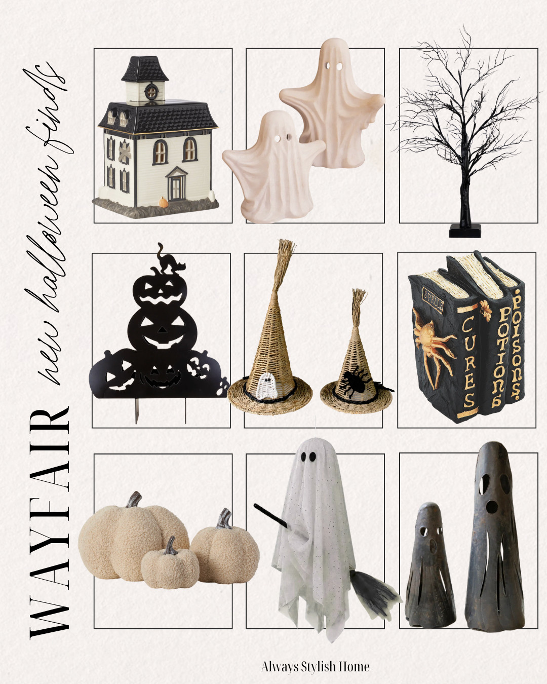 Wayfair Halloween, Practical Magic 2 collection, seasonal home decor, gothic home decor, vintage Halloween, witchy decor, cozy Halloween, fall home decor, black decor, brass accents, candle holders, pumpkins, Halloween tablescape, haunted home aesthetic, moody interiors, neutral Halloween decor, organic modern Halloween, entryway decor, mantel styling, shelf styling, living room decor, Halloween entertaining, home styling inspiration, fall decorating ideas, designer Halloween decor, elevated seasonal decor, cozy home 

 #LTKSeasonal #LTKHome
