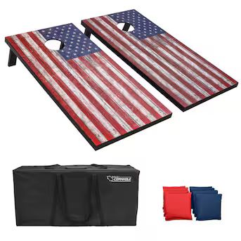 GoSports Outdoor Wood Composite Corn Hole with Case Lowes.com | Lowe's