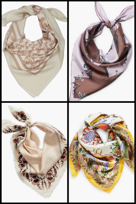 Lots of silk scarves in all price points! 
Quickest way to elevate your outfit!! 

#LTKOver40 #LTKFindsUnder100 #LTKStyleTip