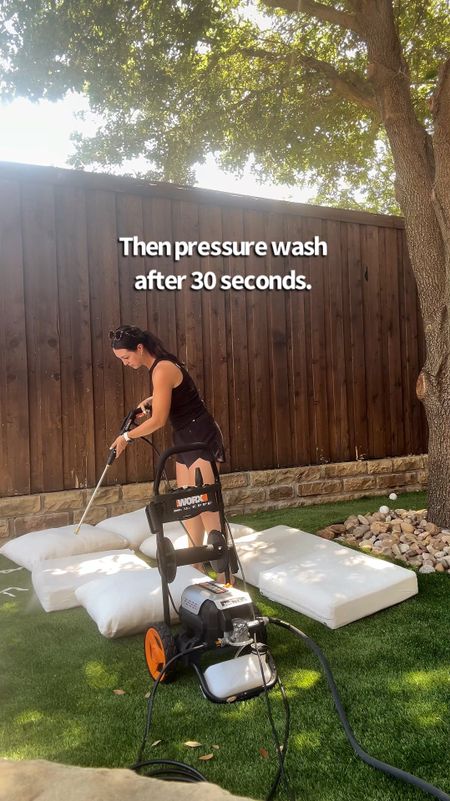 Tips for cleaning your outdoor cushions - weekend project for your outdoor furniture 

#LTKVideo #LTKSeasonal #LTKHome