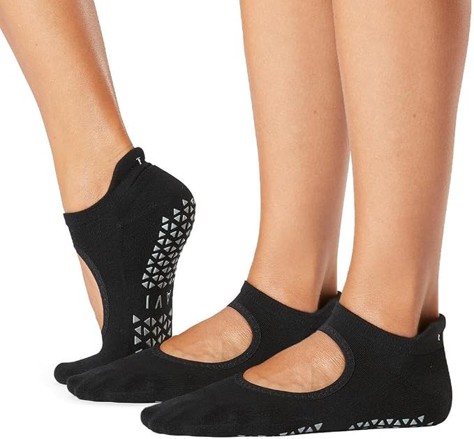 TAVI Emma Pilates Socks with Grips for Women | Patented Non-Slip Grip Sole, Soft Organic Cotton B... | Amazon (US)