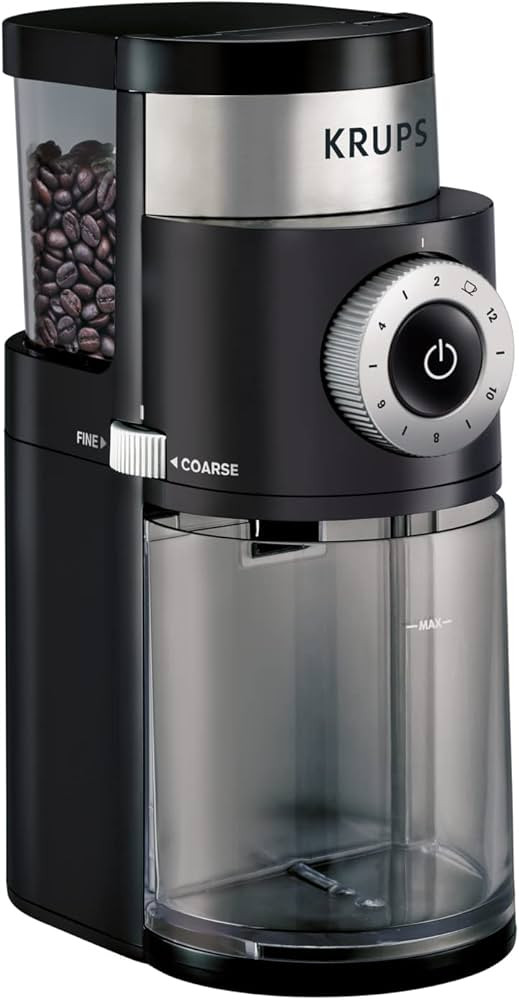 Amazon.com: KRUPS Precision Burr Coffee Grinder: 12 Settings, 8 oz Capacity for Drip, French Pres... | Amazon (US)