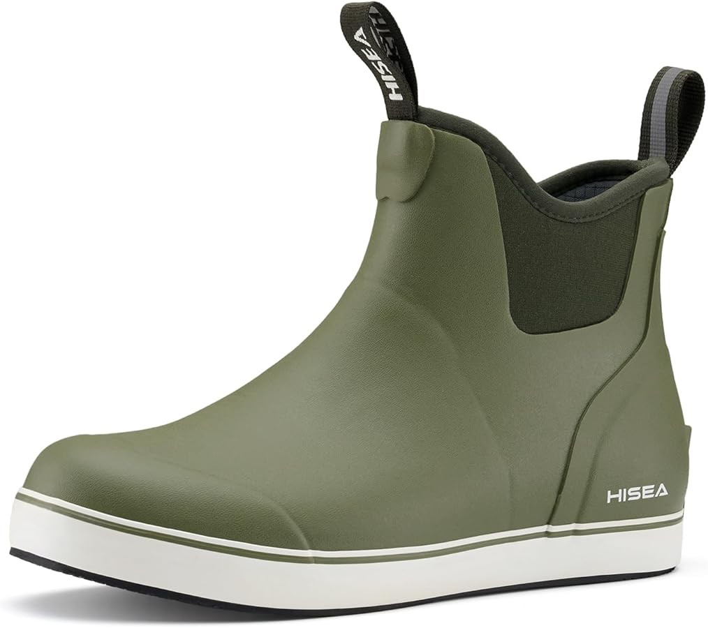 HISEA Women's Ankle Rain Boots, Rubber Fishing Deck Boots, Garden Boots for Women Waterproof | Amazon (US)