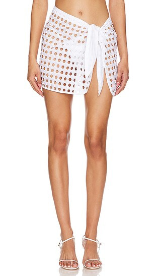 Mini Wrap Pareo in Marshmallow | Revolve Clothing (Global)