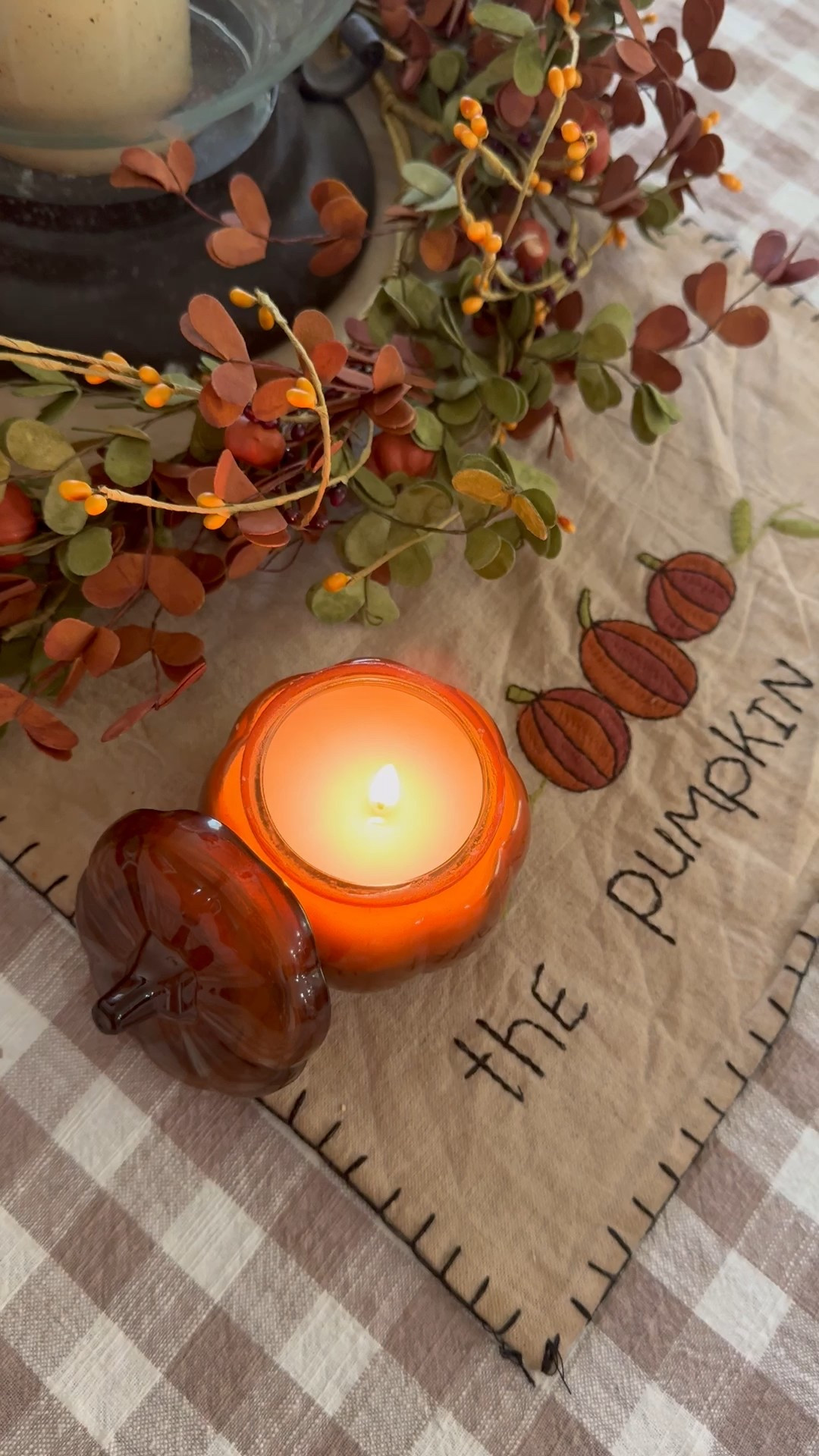 Small pumpkin jar candle for under $5 from Walmart! 
Fall candles. Fall 2025. Fall Walmart. Walmart finds. Walmart home. 

#LTKHome #LTKStyleTip #LTKSeasonal