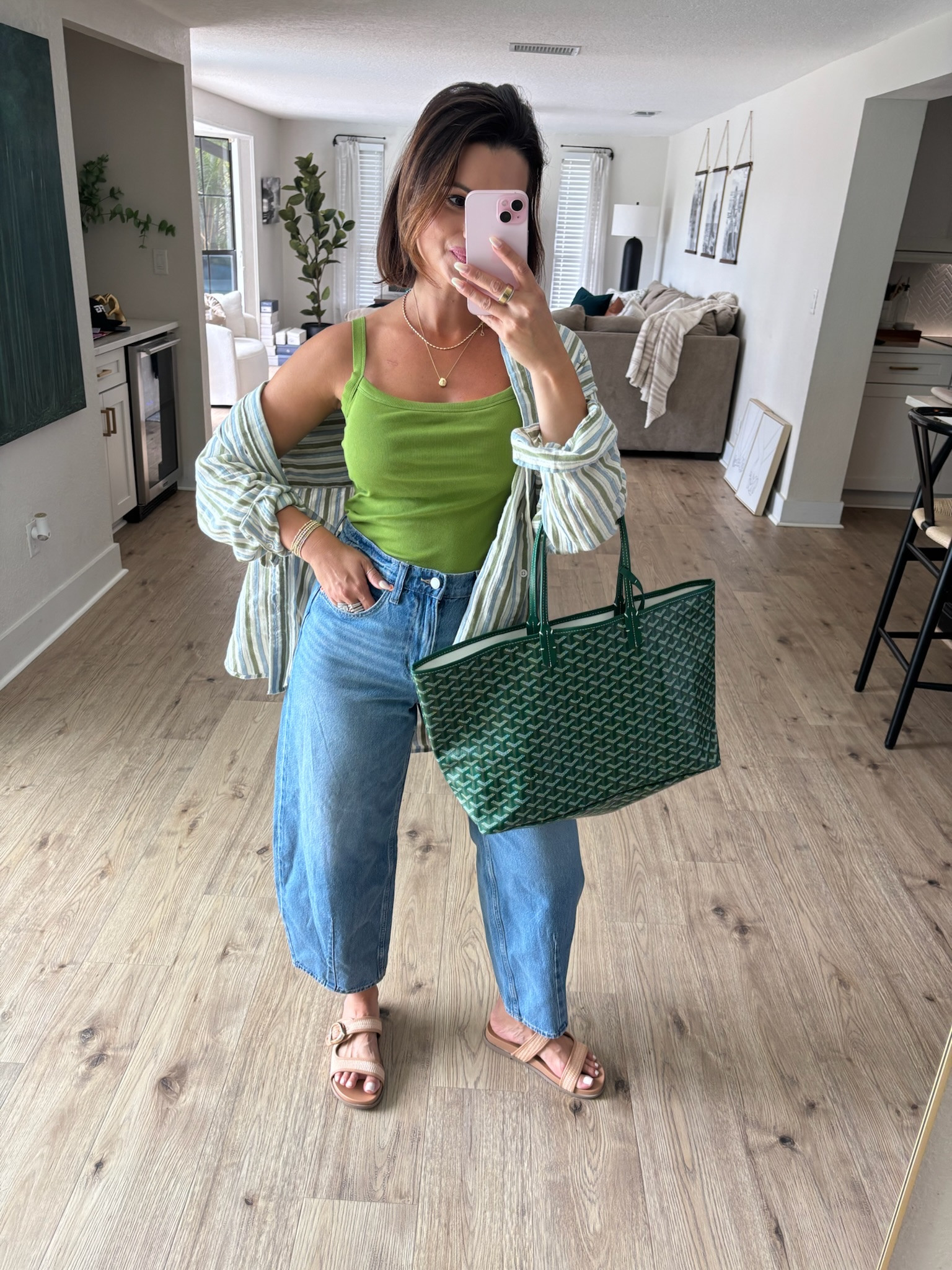 A perfect casual summer outfit! My tank is double lined and has a built in bra with removable pads. Comes in several colors! 💚🌿

#LTKootd #LTKdayinmylife #LTKgrwm