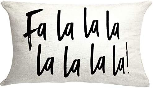 Amazon.com: GTEXT Christmas Decor FALALALA Merry Christmas Cushion Covers Throw Pillow Cover Tart... | Amazon (US)