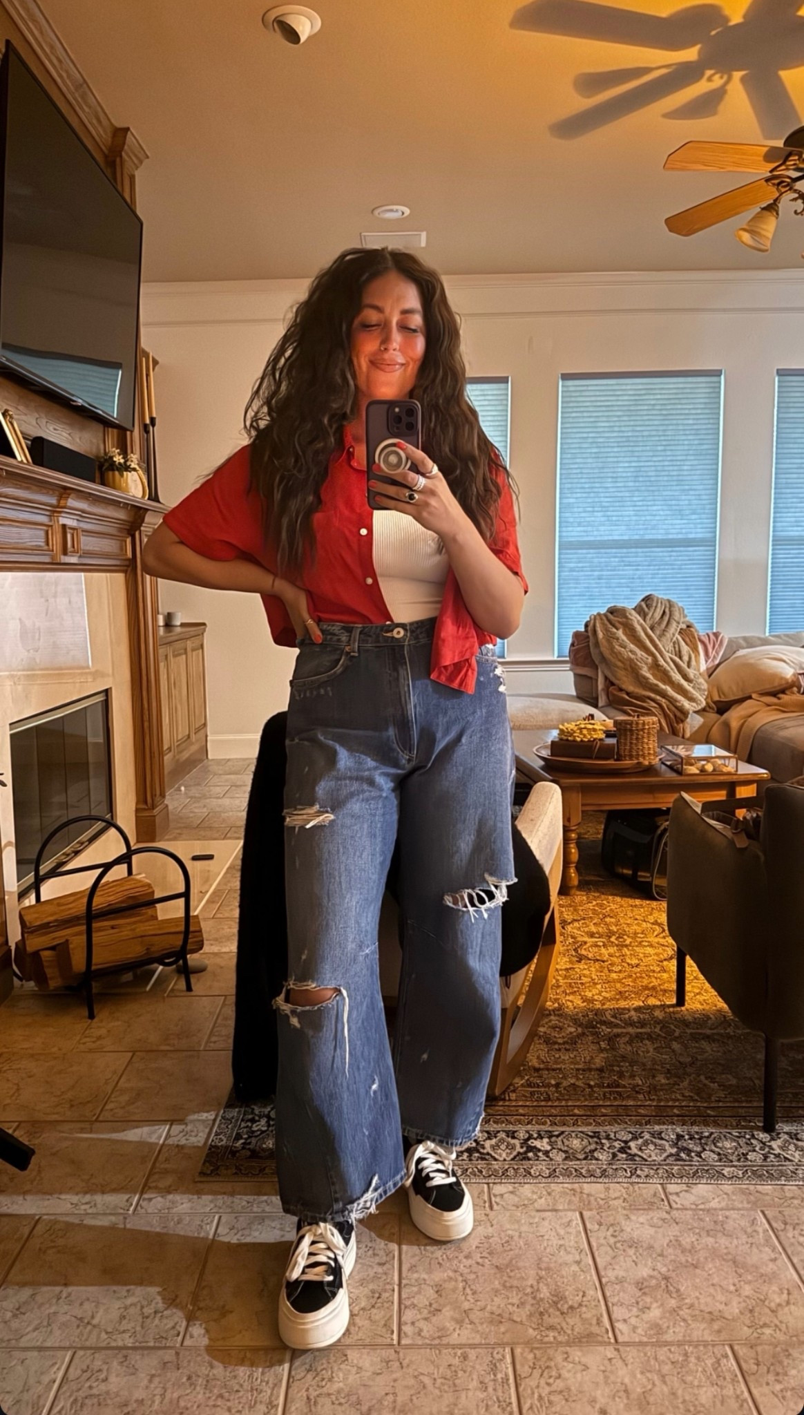 Just a girl in her fun era—big hair, bold color, and feeling cute for a casual date night. This outfit felt easy but still me. Effortless, comfy, and a little bit playful.

Linked everything on LTK for the girls who wanna feel good without overthinking it.

#DateNightLook #LTKStyle #HolisticLiving #NonToxicStyle #CourtneyKahlaStyle #EffortlessOutfit


#LTKFindsUnder50 #LTKStyleTip #LTKShoeCrush