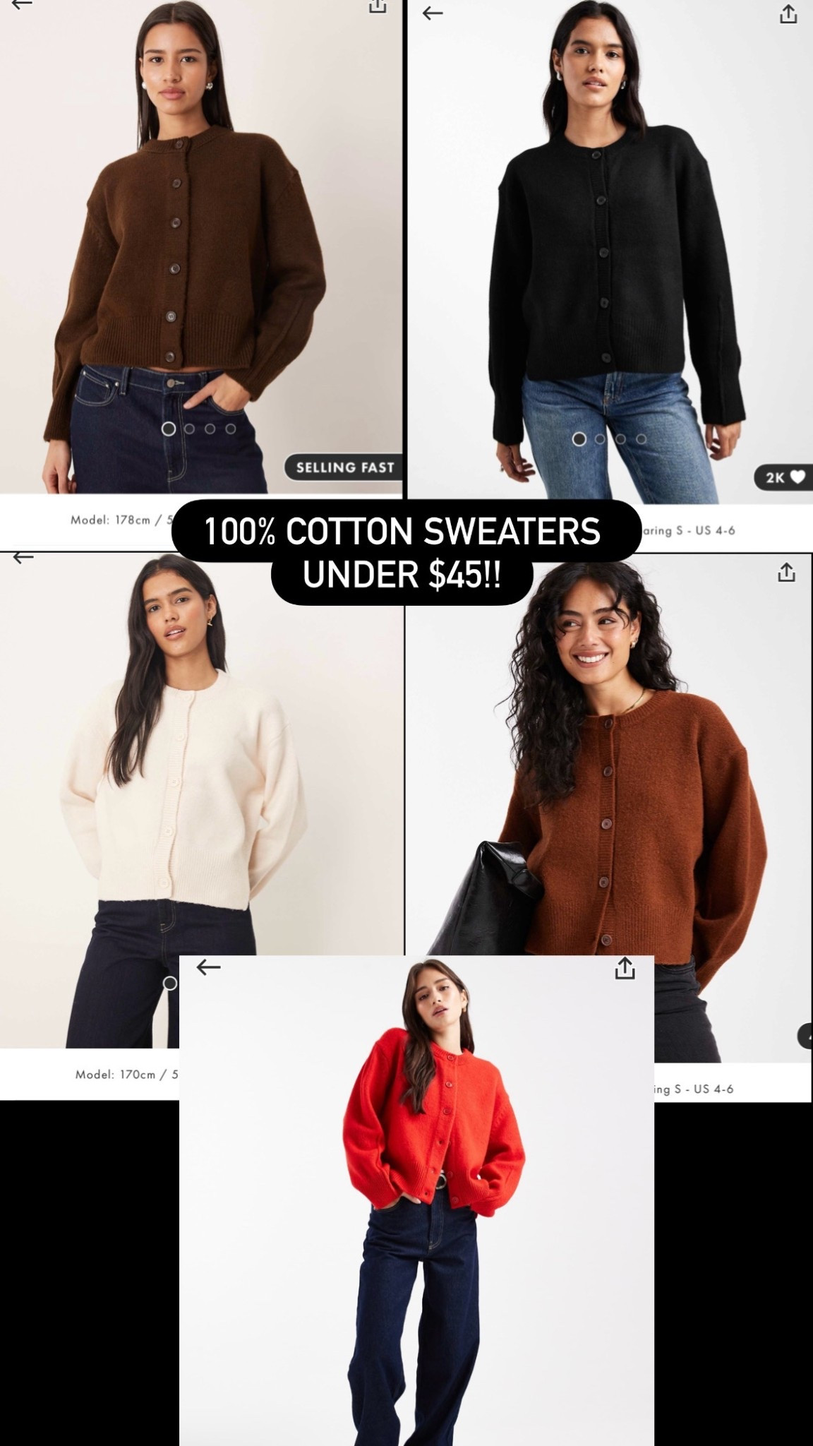 100% cotton for a great price!! So versatile for this weather