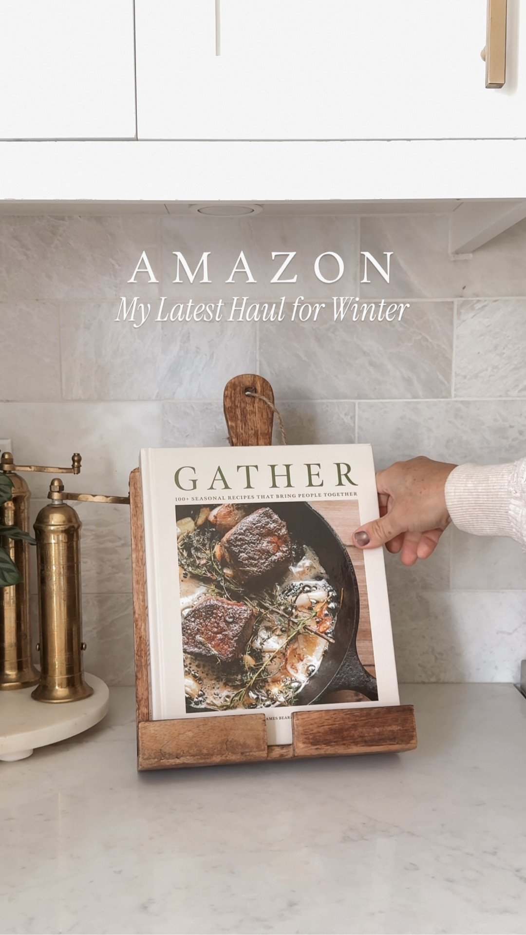 My latest Amazon Haul includes this organic modern wood cookbook stand that I absolutely love. I cook a lot in the fall and winter months so this is perfect for my kitchen. They are low in stock so I linked similar. 

I have a bunch of new cozy and festive additions for winter. From Christmas decor to cozy and warm pillow covers and faux fur blanket (shown in coffee). 

#LTKHome #LTKGiftGuide #LTKHoliday