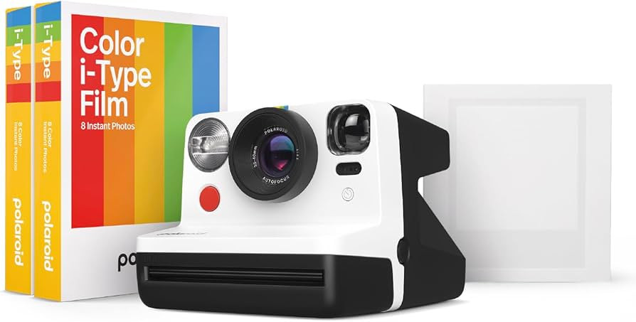 Polaroid Now Gen2 I-Type Instant Film Camera Gift Bundle - Now Gen2 Black and White with Double P... | Amazon (US)
