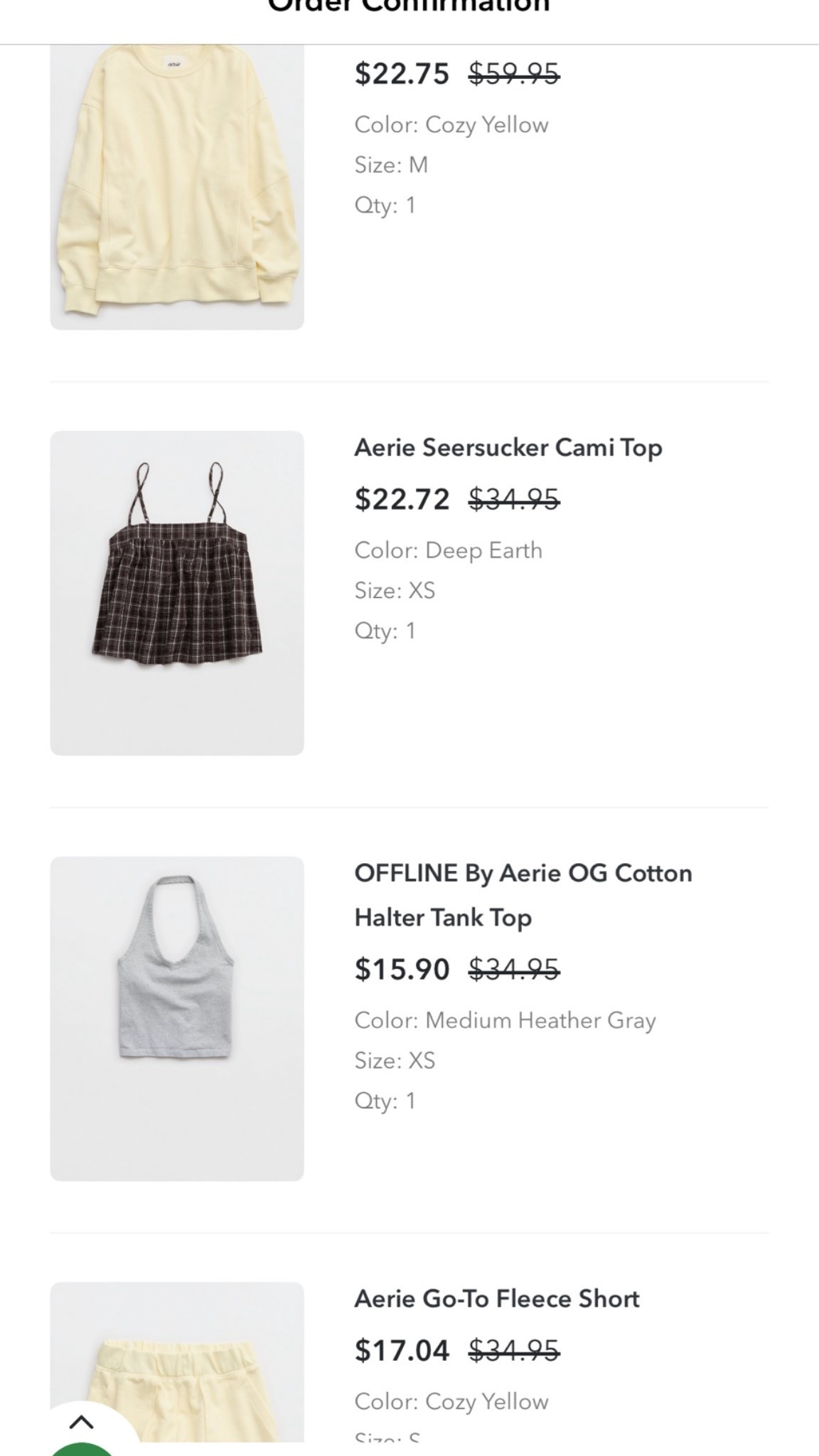 Linking my order from @Aerie code sunnysteals for up to 35% $125!!!

#LTKgrwm #LTKootd #LTKselfcare