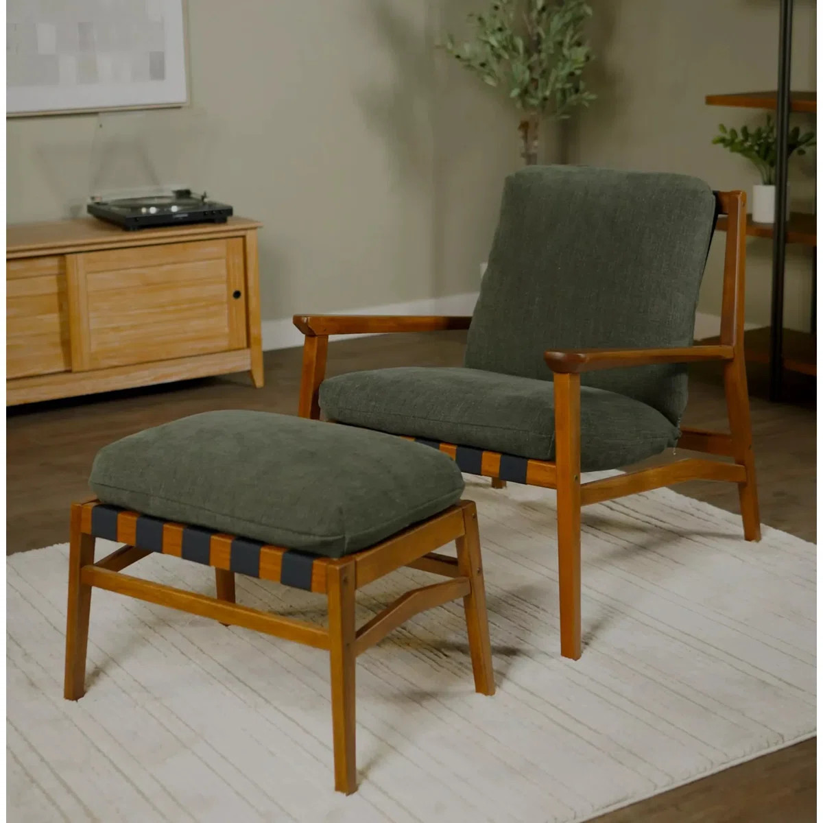 Mid Century Solid Wood Lounge Chair | Wayfair North America