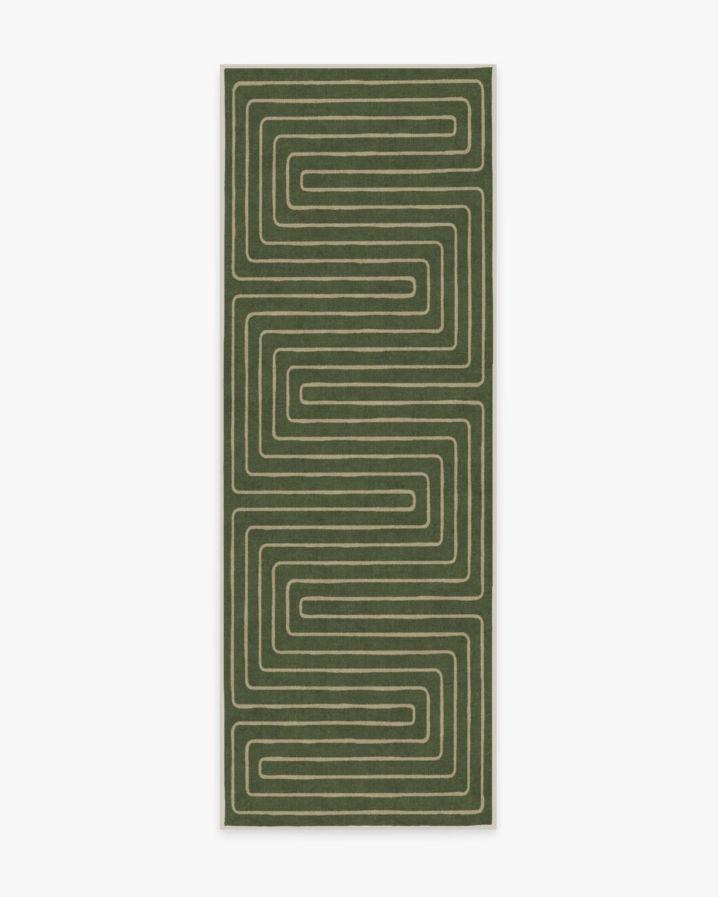 Jonathan Adler Labyrinth Fern Green Tufted Rug | Ruggable | Ruggable