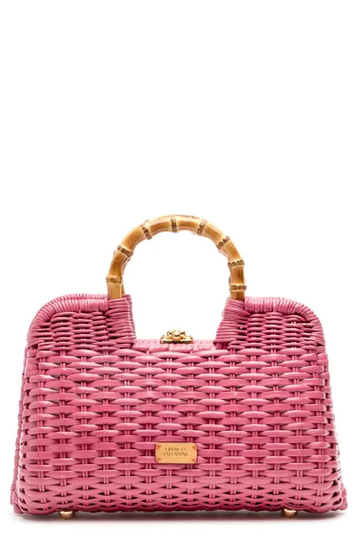 Frances Valentine Buzzy Wicker Basket Bag in Pink at Nordstrom | Nordstrom