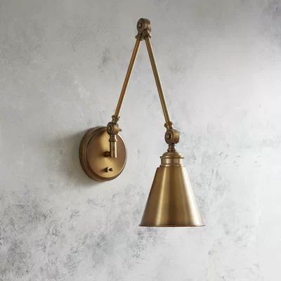 Warm Brass Waucoba Swing Arm Lamp | Wayfair North America