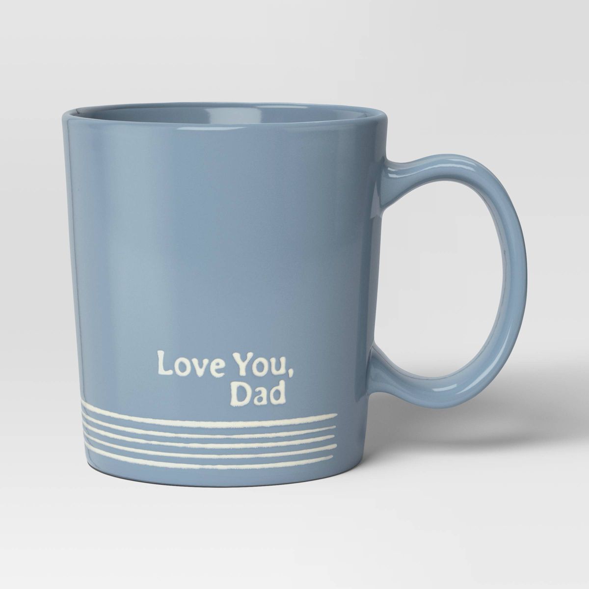 16oz Father's Day Stoneware Love You Dad Mug Blue - Threshold™ | Target