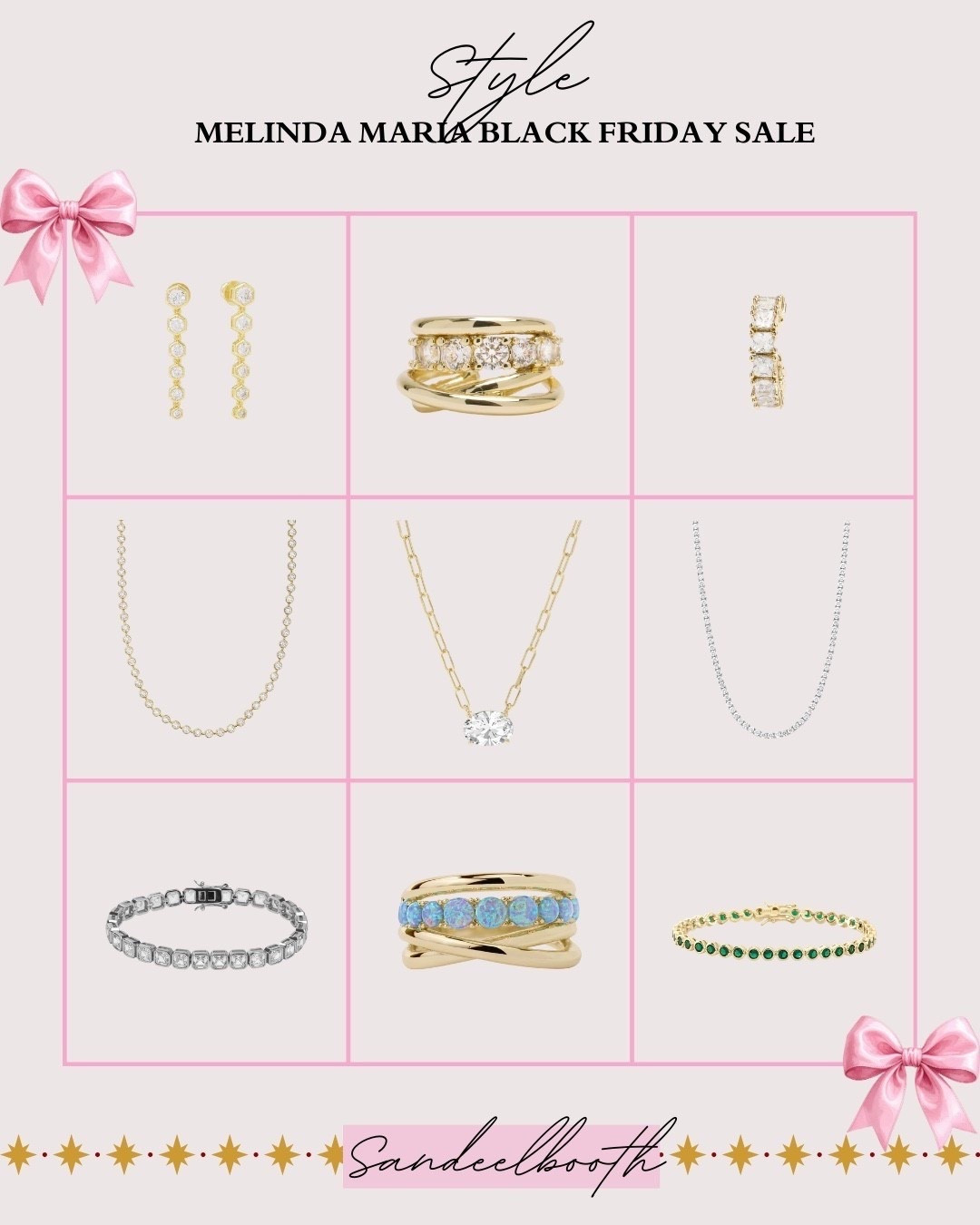 The Melinda Maria Black Friday Event is LIVE!✨

So many beautiful pieces are marked down — Diamondettes hoops, 18k Gold Plated Over Brass stack rings, opal rings, chain necklaces, solitaire pendants, and tennis bracelets.

These are classic, giftable pieces with that elevated-but-affordable look Melinda Maria is known for.

Tap to shop all the Melinda Maria Black Friday jewelry deals I saved for you!
#MelindaMariaSale #BlackFridayDeals #EverydayJewelry #CZJewelry Sale



#LTKPlusSize #LTKPetite #LTKMidsize
