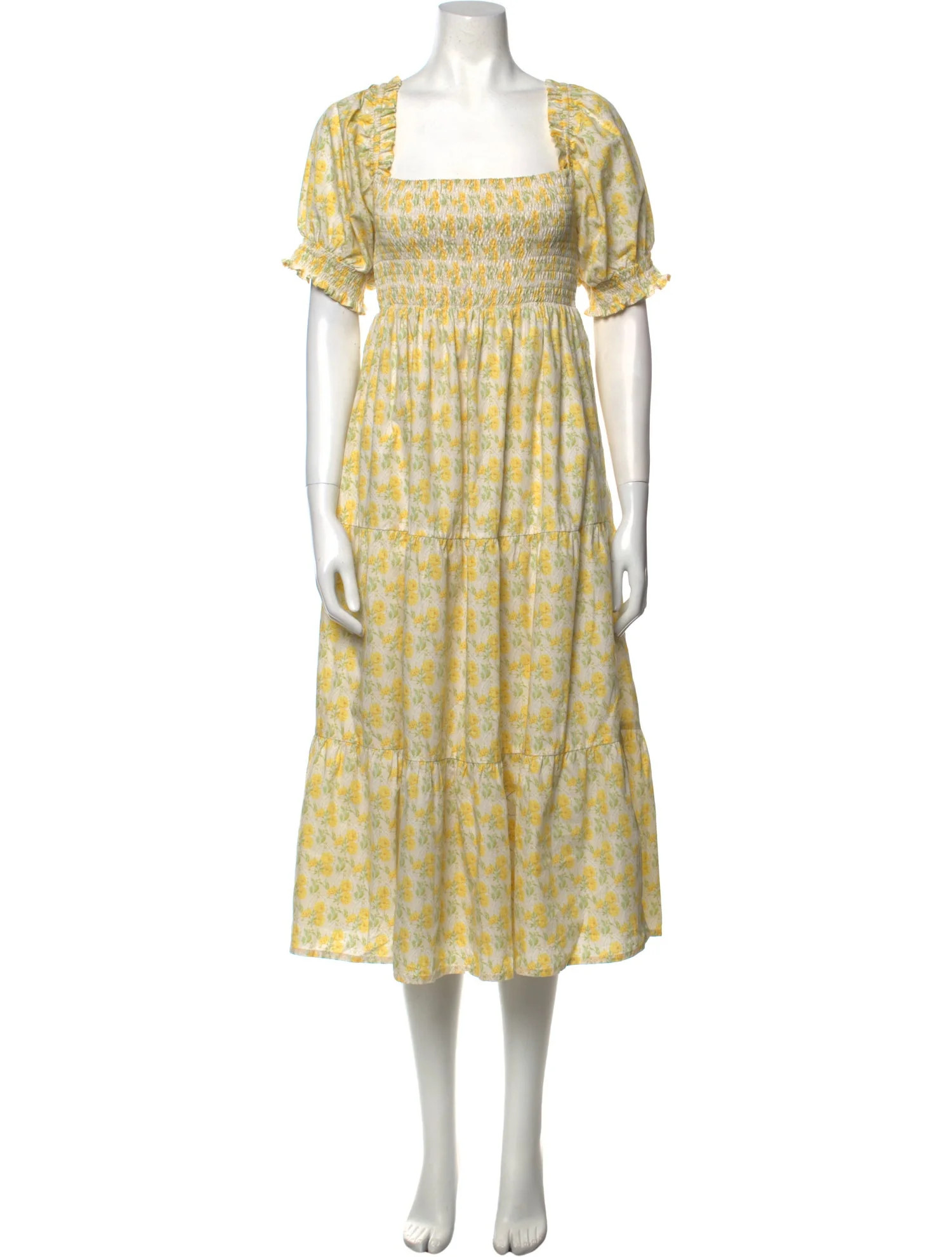 Floral Print Midi Length Dress | The RealReal