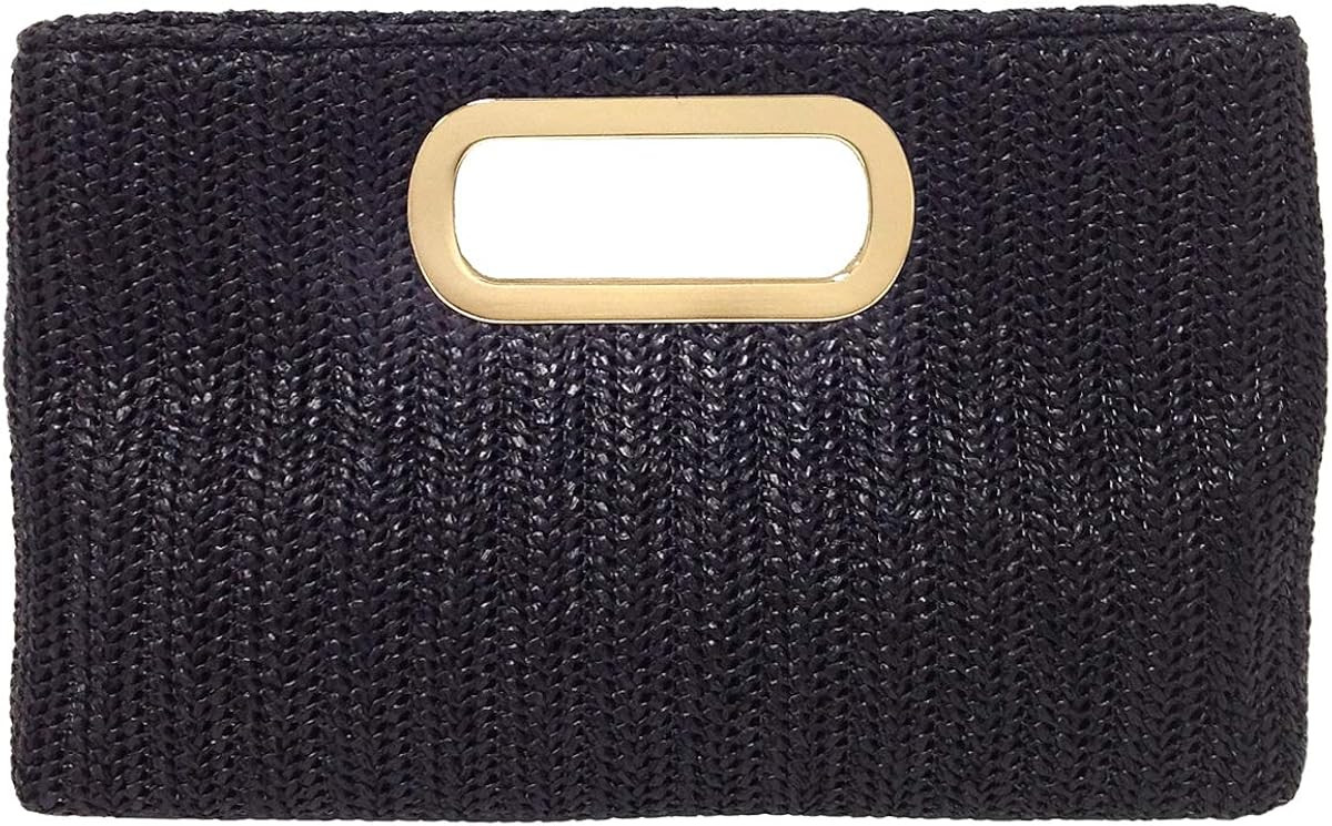 Top Handle Straw Clutch | Amazon (US)