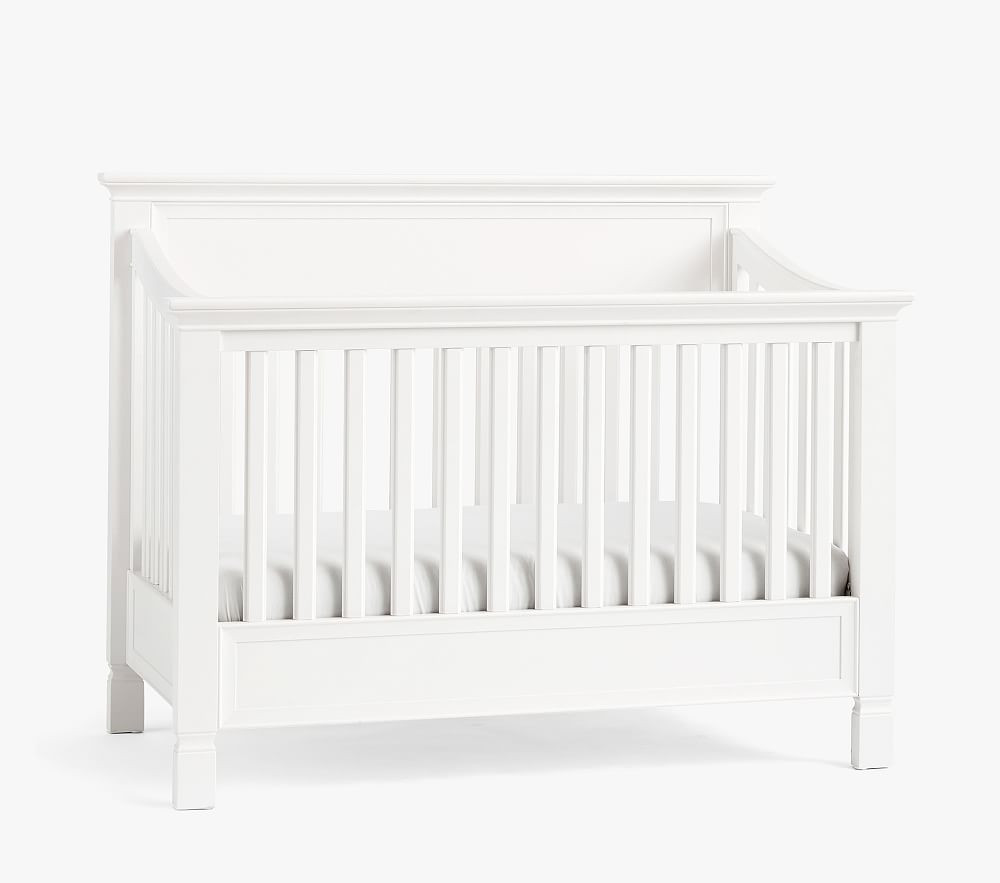 Larkin 4-In-1 Convertible Crib, Simply White | Pottery Barn Kids
