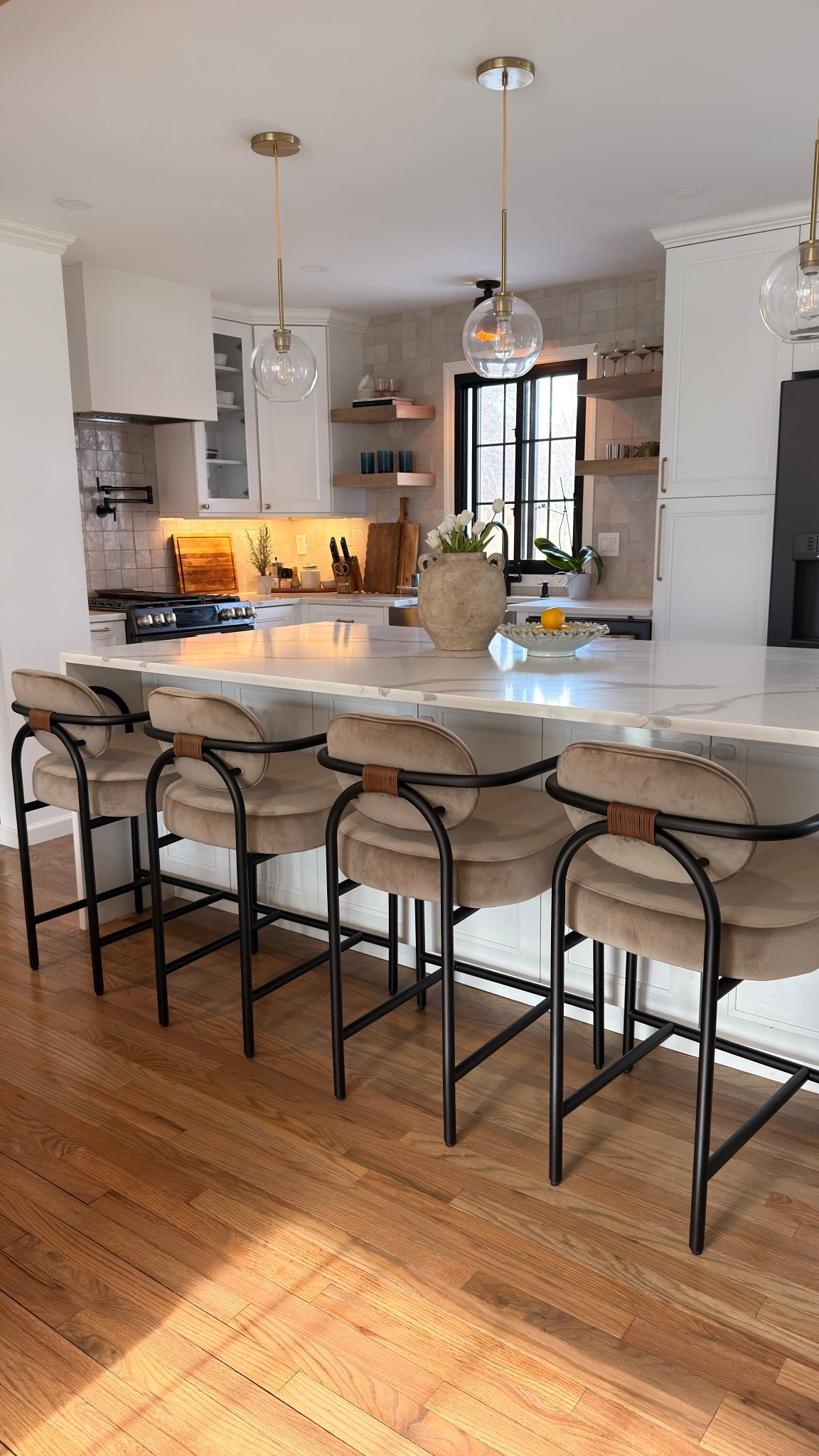 @Denver Modern gorgeous mushroom velvet counter stools 🍄‍🟫

#LTKHome #LTKSeasonal #LTKSaleAlert