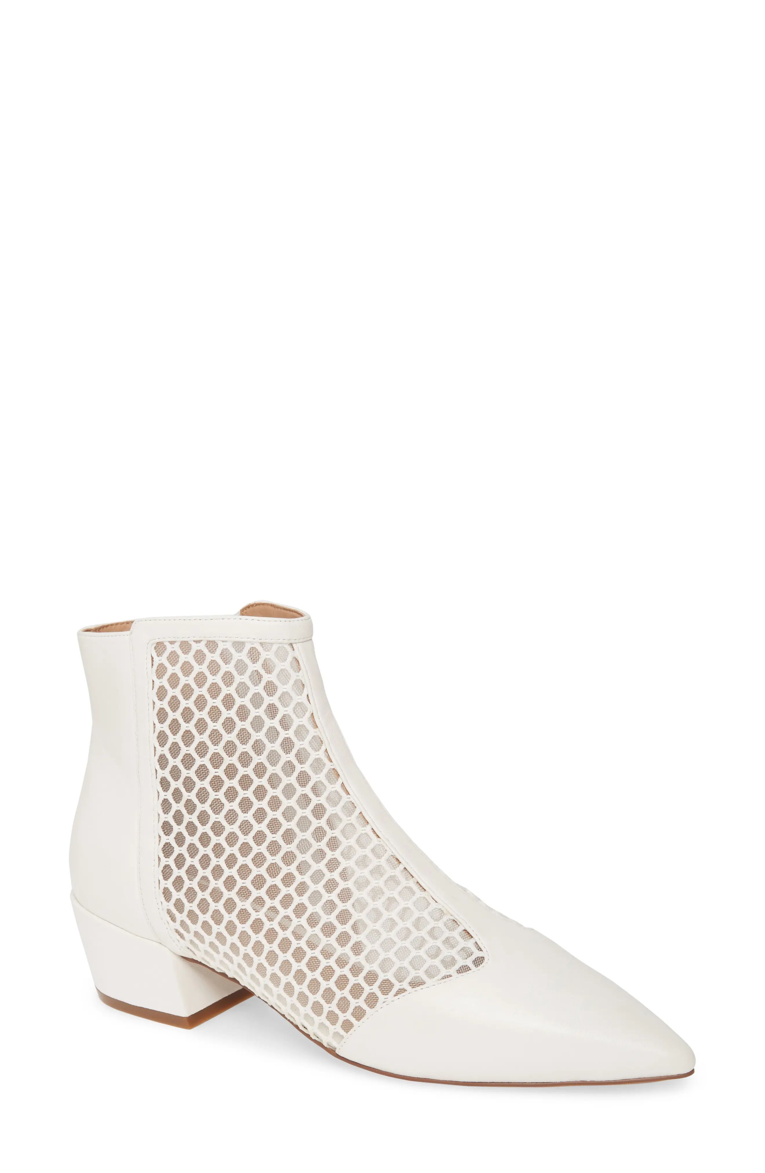 Linea Paolo Vida Bootie, Size 5 in White Nappa Leather at Nordstrom | Nordstrom
