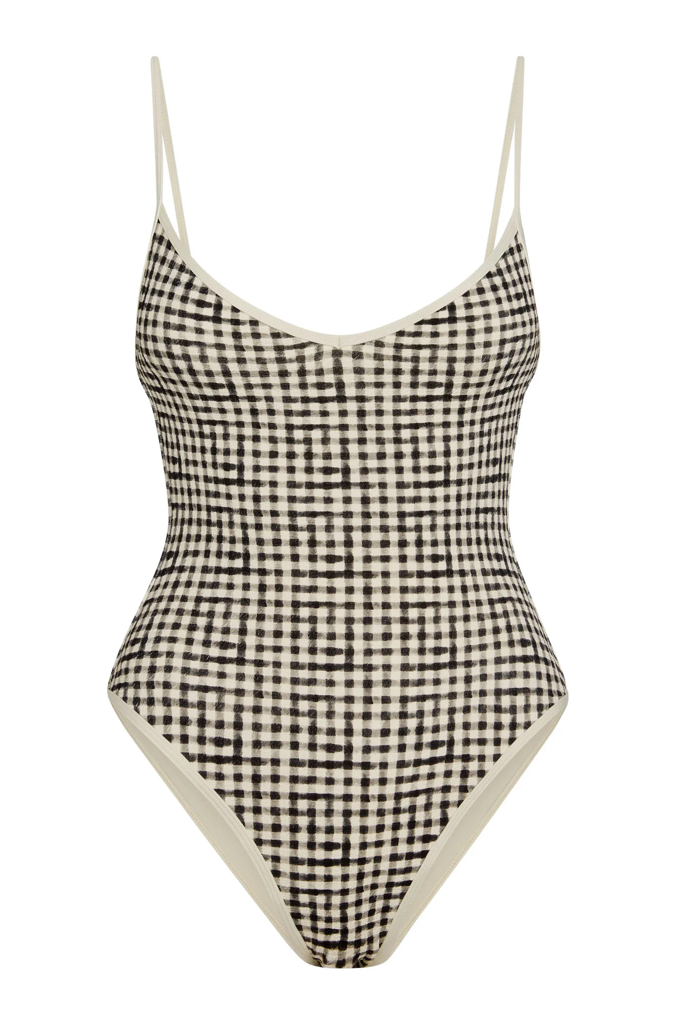 Ravello One Piece - Black Gingham | Monday Swimwear