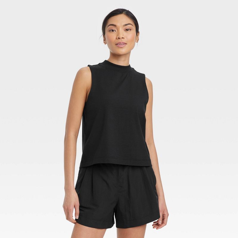 Women's Supima Cotton Cropped Tank Top - All in Motion™ | Target