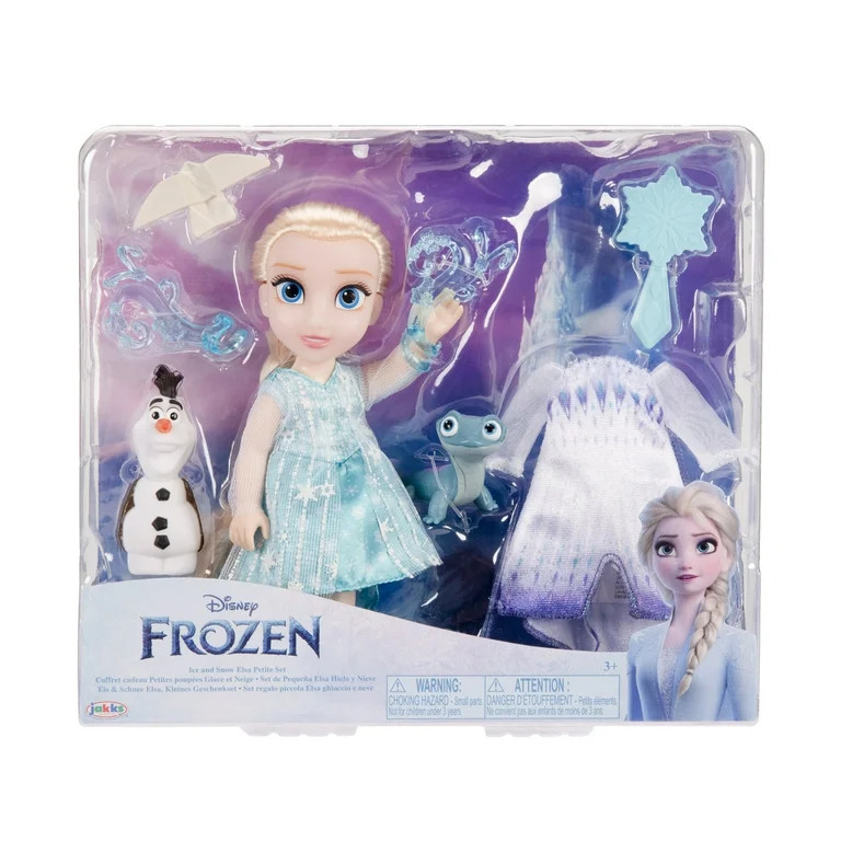 Disney's Frozen Ice and Snow 6 inch Elsa Petite Doll Set with Two Dress and Accessories | Walmart (US)