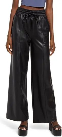 Faux Leather Wide Leg Pants | Nordstrom