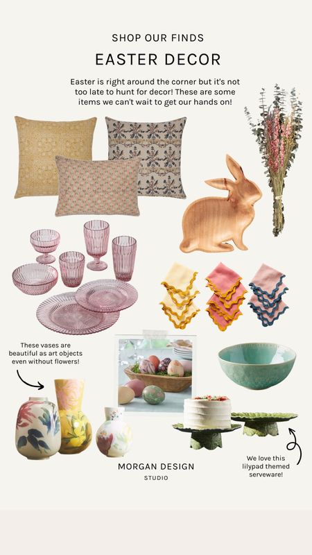 Easter is right around the corner but it’s not too late to hunt for decor! These are some items we can’t wait to get our hands on! 
🐰🐣💐

#LTKunder100 #LTKhome #LTKSeasonal