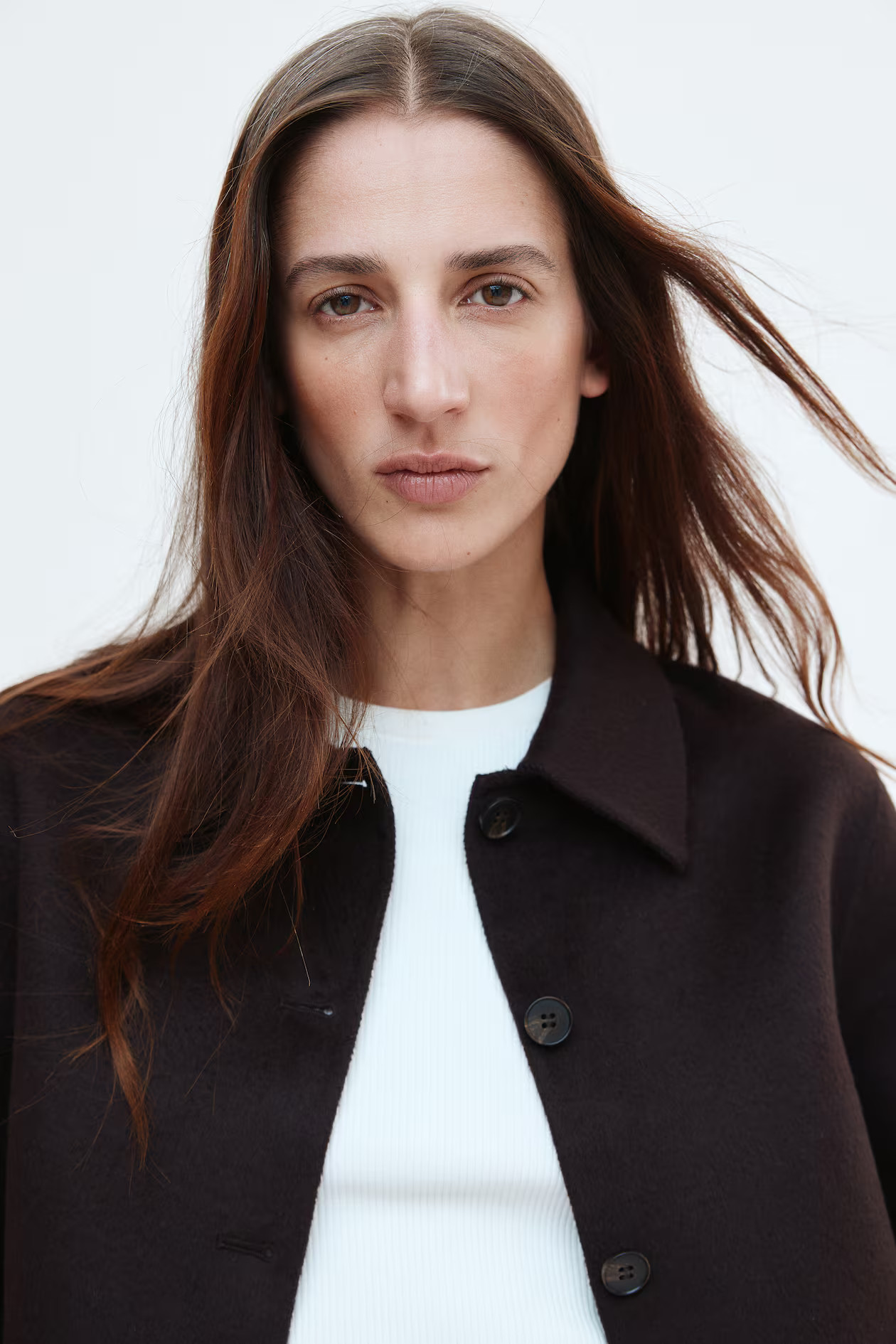 Handgefertigte Jacke aus Wollmix - Dunkelbraun - Ladies | H&M AT | H&M (DE, AT, CH, NL, FI)