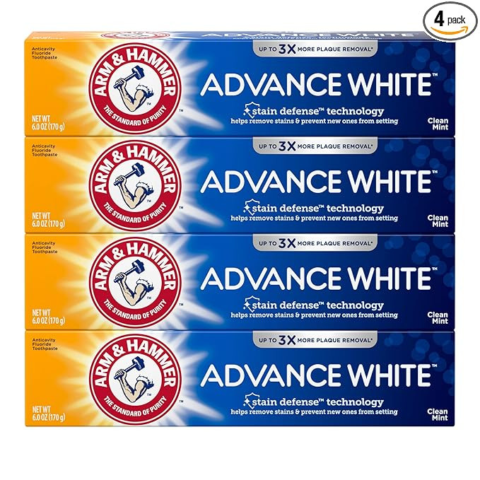 ARM & HAMMER Advance White Toothpaste, Teeth Whitening Baking Soda Toothpaste with Stain Defense ... | Amazon (US)
