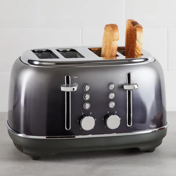 Ombre Effect 4 Slice Pewter Toaster | Dunelm (migrated)