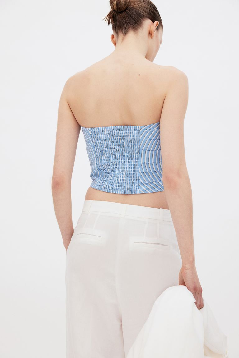 Pleat-detail Bandeau Top | H&M (US + CA)