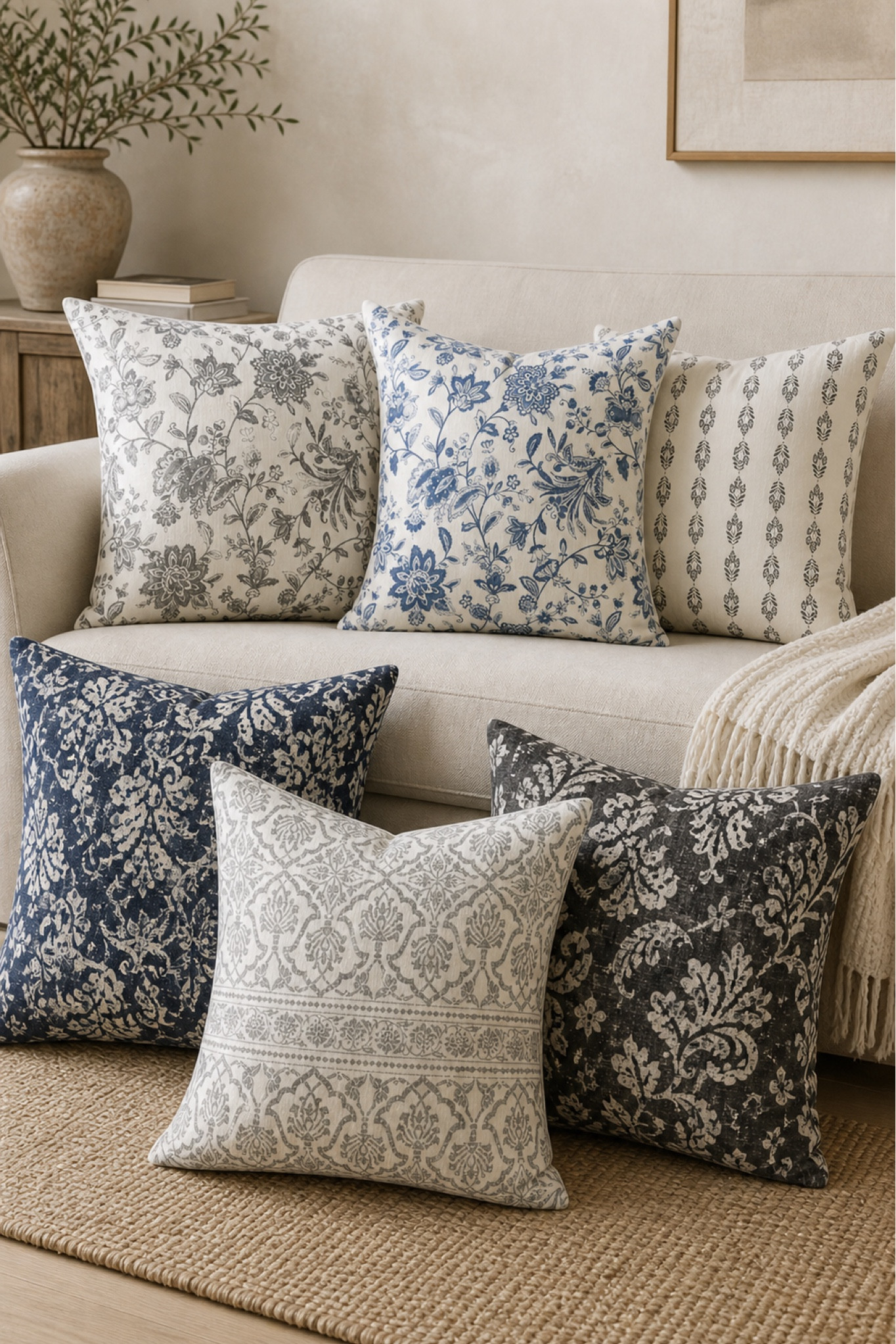 Pottery barn look for less pillows