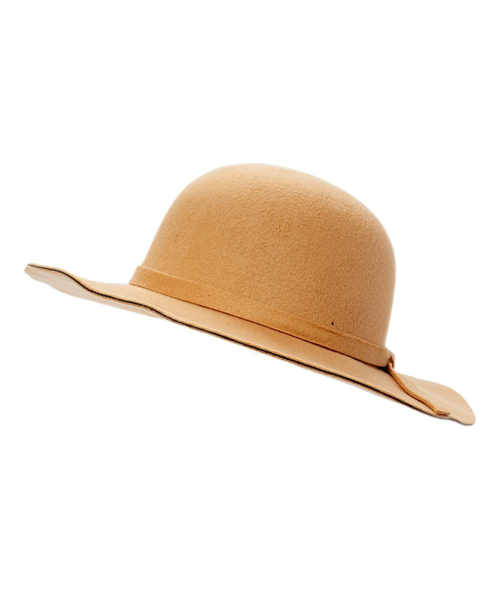 wind + thistle Girls' Sunhats - Camel Felt Sunhat | Zulily