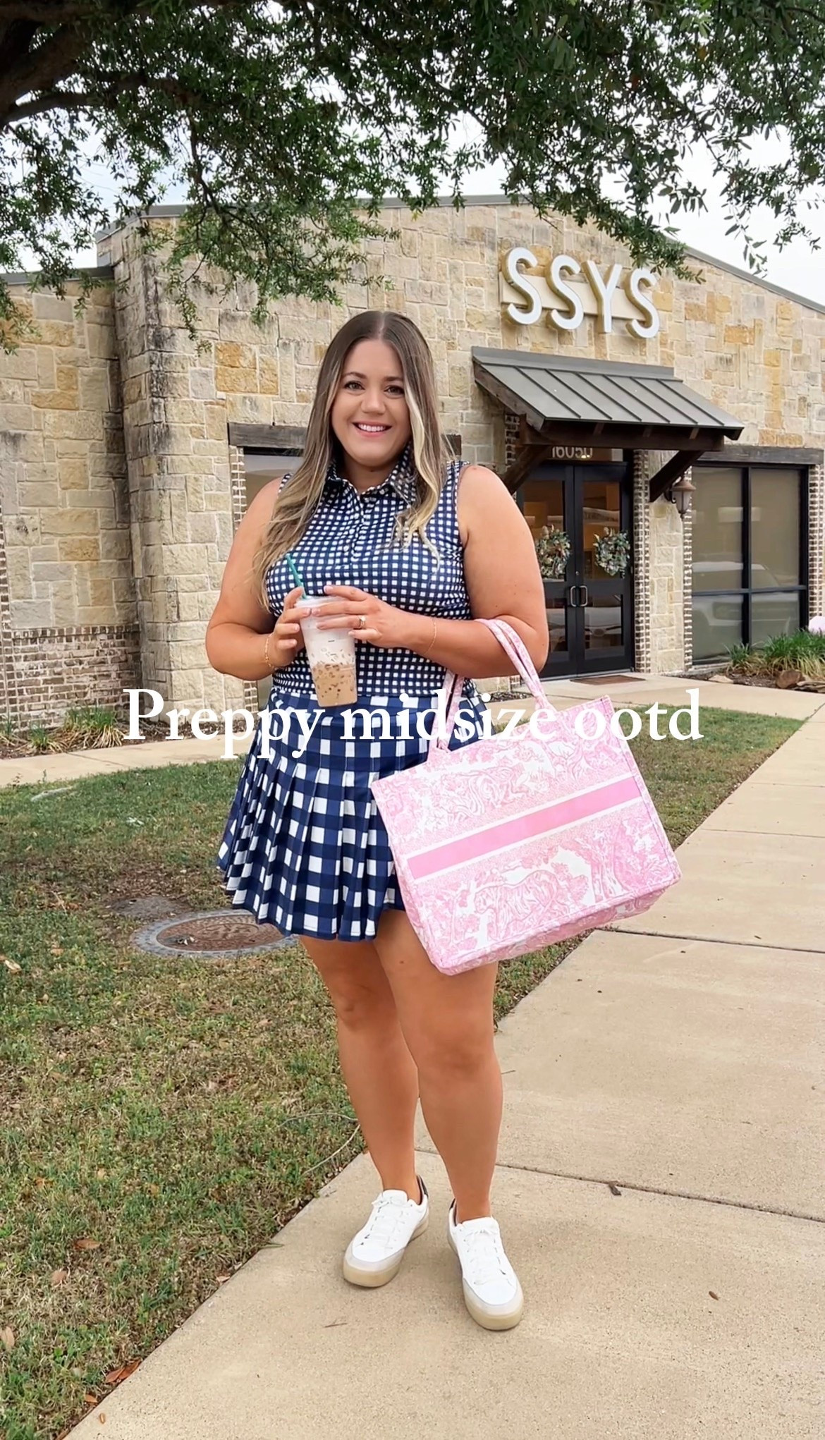 This preppy gingham pickleball set is back in stock in a couple sizes! It would be SO cute for the 4th of July and is available for local pickup in Dallas. Wearing an XXL.

#LTKootd #LTKMidsize