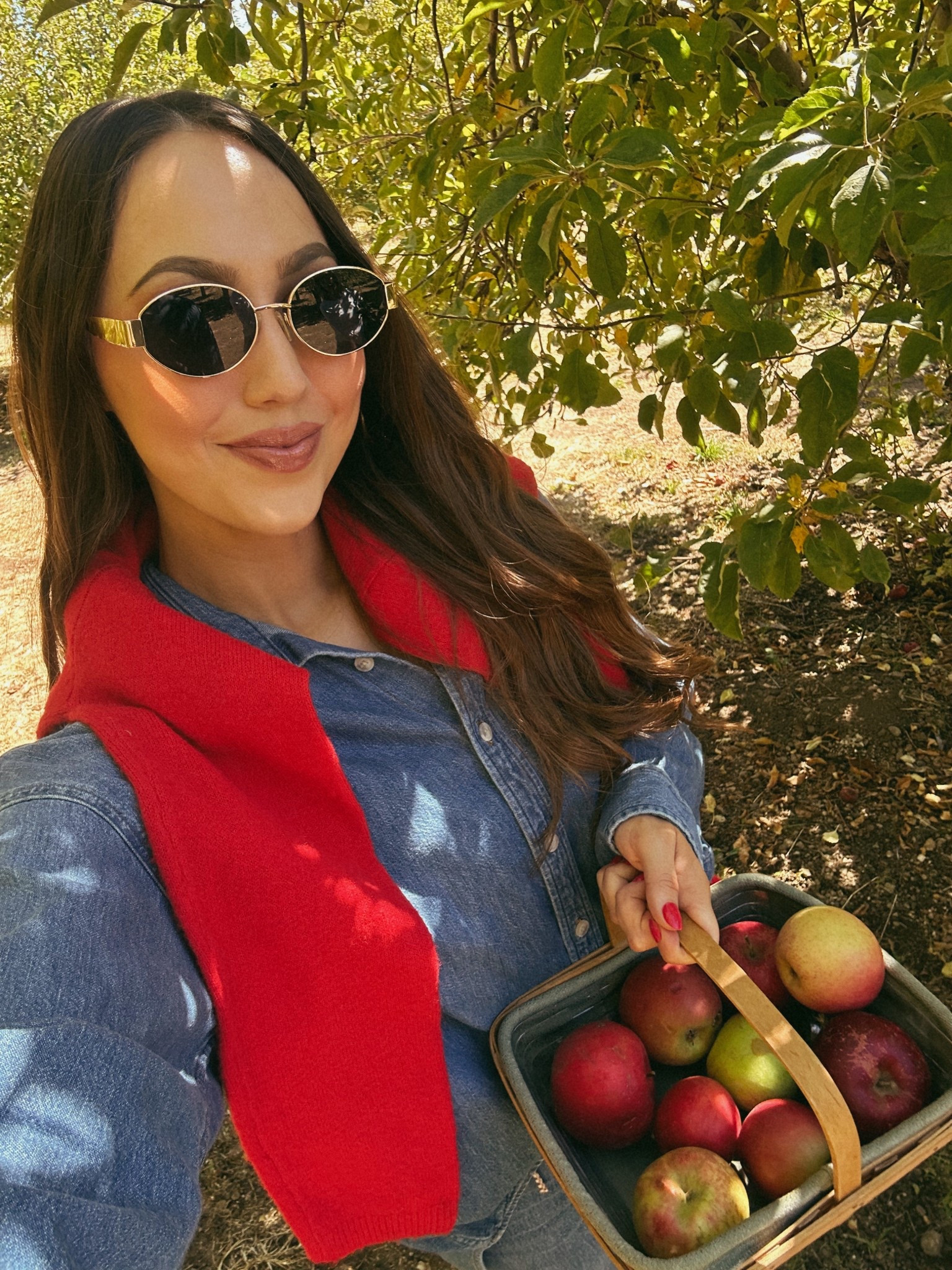 Fall apple picking outfit

Denim on denim outfit, apple picking outfit, fall outfit ideas, fall outfit inspo, my styled life. 