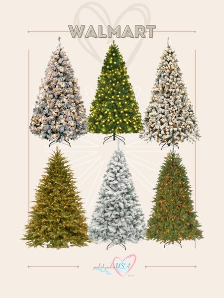 Walmart Christmas Trees picks! 🎄 #walmart #christmas #christmastree 

#LTKSeasonal #LTKhome #LTKHoliday