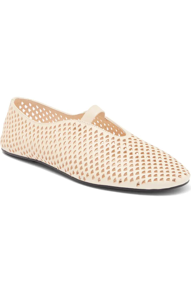Stunz Perforated Mary Jane Flat (Women) | Nordstrom