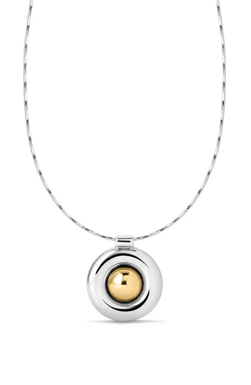 Luv AJ The Chrome Orb Pendant Necklace in Silver at Nordstrom | Nordstrom