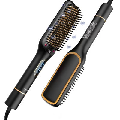 NICEBAY Hair Straightener Brush, Ceramic Straightening Brush Fast Heating, Hair Straightener Comb for Women with LED Display Dual Voltage | Target